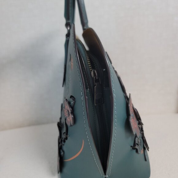 COACH DAKOTAH SATCHEL TEA ROSE in TURQUOISE - Picture 13 of 14